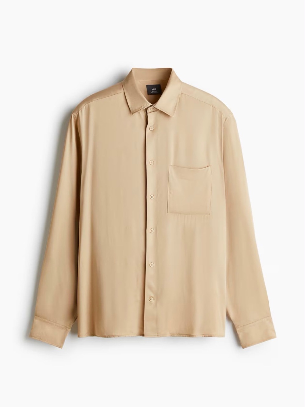 H&M Men's Lightweight Beige Shirt Jacket